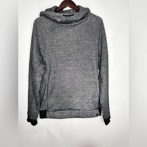 Free Planet Hoodie Men's‎ Size Med Grey w black trim pullover Sweater